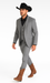 Mens Stacy Adams Suit - Designer Suit - 3 Piece Suit - Vested Suit - Flat Front Pant-Modern Fit Suits Medium Grey Suit
