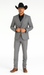Mens Stacy Adams Suit - Designer Suit - 3 Piece Suit - Vested Suit - Flat Front Pant-Modern Fit Suits Medium Grey Suit