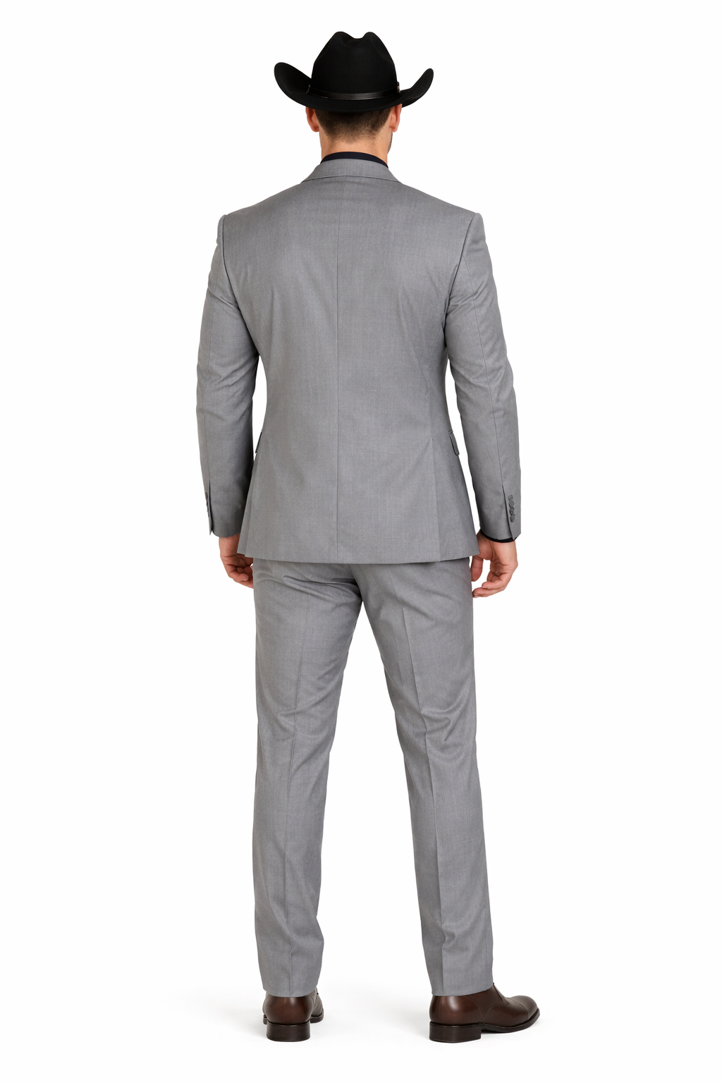 Mens Stacy Adams Suit - Designer Suit - 3 Piece Suit - Vested Suit - Flat Front Pant-Modern Fit Suits Medium Grey Suit