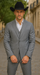 Mens Stacy Adams Suit - Designer Suit - 3 Piece Suit - Vested Suit - Flat Front Pant-Modern Fit Suits Medium Grey Suit