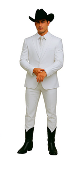 Mens Stacy Adams Suit - Designer Suit - 3 Piece Suit - Vested Suit - Flat Front Pant- Modern Fit Suits White Suit