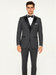Men's Steel Grey 1 Button  Peak Lapel Suit