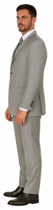 Vitali Brand Suits - Men'S Stone Double Vented Super Fine Poly Blend Suit