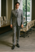 Vitali Brand Suits - Men'S Stone Double Vented Super Fine Poly Blend Suit