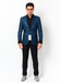 Men's Stylish Sportcoat/ Blazer Cobalt ~Indigo ~ Bright Blue~Teal ~ indigo~Metallic Blue