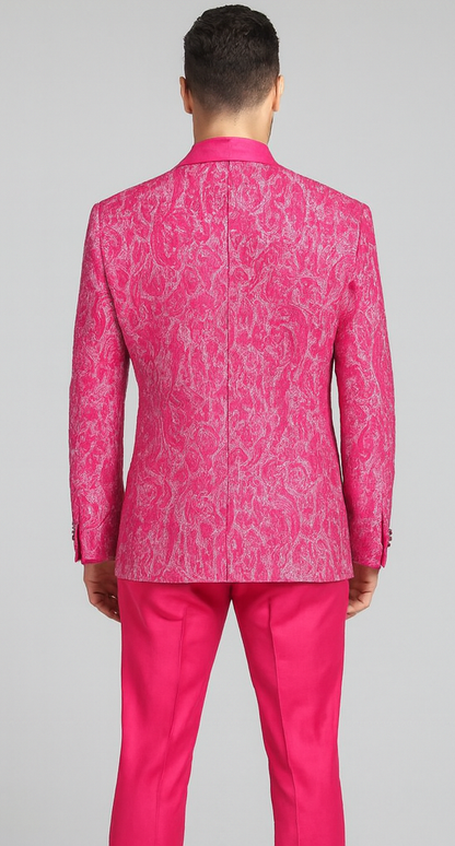 Mens Suit Pink