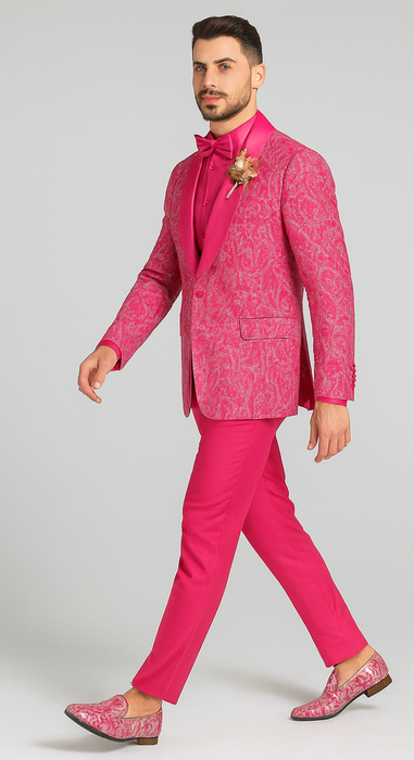 Mens Suit Pink