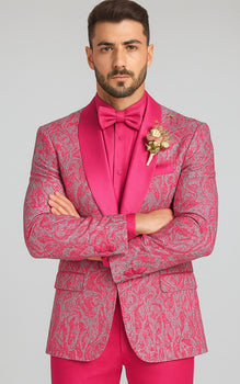 Mens Suit Pink