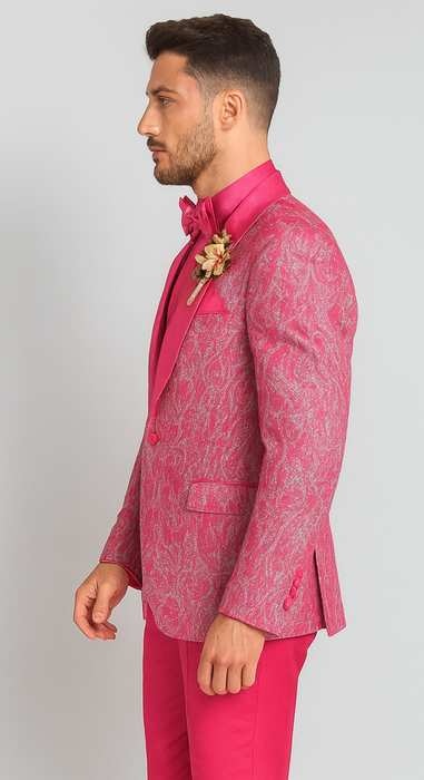 Mens Suit Pink