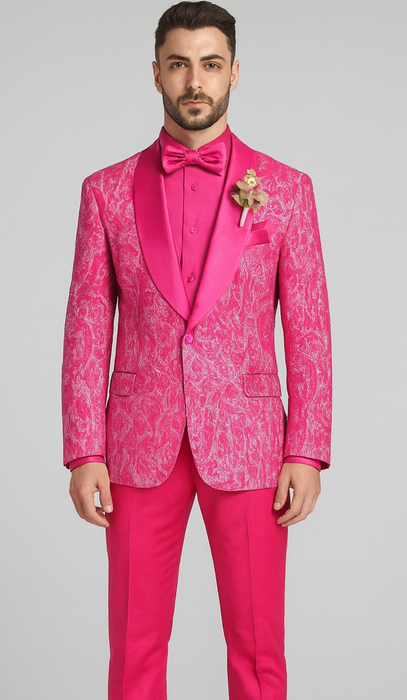 Mens Suit Pink