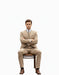 Men's Tan - Coffee Color Outfit Male Attire Great Gatsby Clothing Costumes Suits