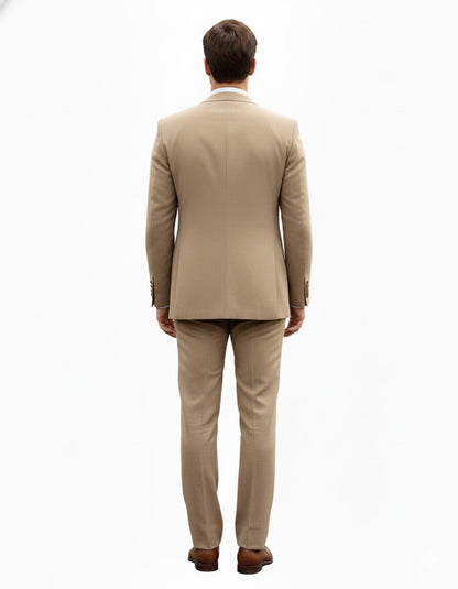 Men's Tan - Coffee Color Outfit Male Attire Great Gatsby Clothing Costumes Suits - Image 2
