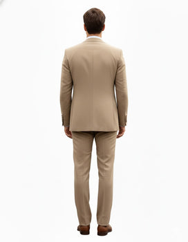 Men's Tan - Coffee Color Outfit Male Attire Great Gatsby Clothing Costumes Suits - Image 2