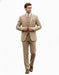Men's Tan - Coffee Color Outfit Male Attire Great Gatsby Clothing Costumes Suits