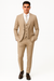 Men’s Tan Modern Fit 3-Piece Suit with Vest – Stylish Vested Formal Wear