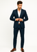 Men's Teal Blue Color Suits Side Vented