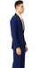 Men'S Teal Dark Navy Shawl Lapel Tuxedo Suit