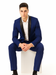 Men'S Teal Dark Navy Shawl Lapel Tuxedo Suit