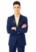 Men'S Teal Dark Navy Shawl Lapel Tuxedo Suit