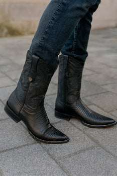 Men's Wild West Teju Lizard Skin 3X Toe Boots 29507 - Image 16
