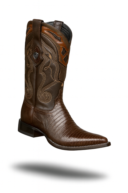 Men's Wild West Teju Lizard Skin 3X Toe Boots 29507 - Image 31