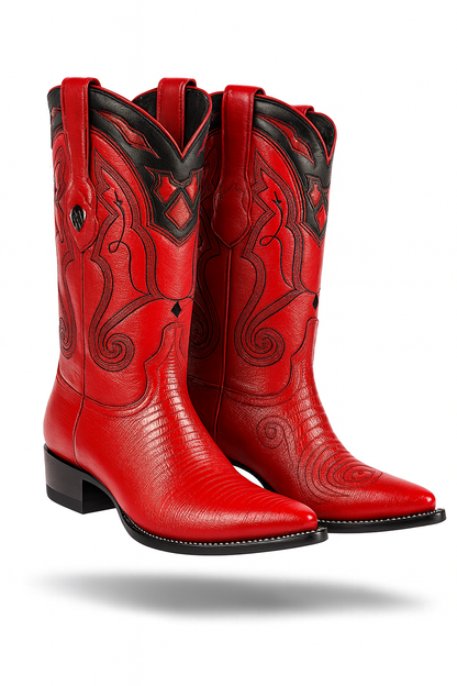 Men's Wild West Teju Lizard Skin 3X Toe Boots 29507 - Image 37