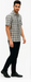Mens Textured Plaid Walking Suit in black/white by Dreams by Zacchi – 2 Piece Leisure Outfit with Matching Shirt and Pants - $99