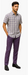 Mens Textured Plaid Walking Suit in Lavender/Off White by Dreams by Zacchi – 2 Piece Leisure Outfit with matching shirt and pant -$99