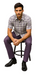 Mens Textured Plaid Walking Suit in Lavender/Off White by Dreams by Zacchi – 2 Piece Leisure Outfit with matching shirt and pant -$99