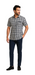 Mens Textured Plaid Walking Suit in Navy/white by Dreams by Zacchi – 2 Piece Leisure Outfit with Matching Shirt and Pants - $99