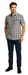 Mens Textured Plaid Walking Suit in Navy/white by Dreams by Zacchi – 2 Piece Leisure Outfit with Matching Shirt and Pants - $99
