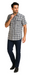 Mens Textured Plaid Walking Suit in Navy/white by Dreams by Zacchi – 2 Piece Leisure Outfit with Matching Shirt and Pants - $99
