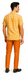 Mens Textured Plaid Walking Suit in Orange/Cream by Dreams by Zacchi – 2 Piece Leisure Outfit with matching shirt and pant -$99