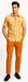Mens Textured Plaid Walking Suit in Orange/Cream by Dreams by Zacchi – 2 Piece Leisure Outfit with matching shirt and pant -$99