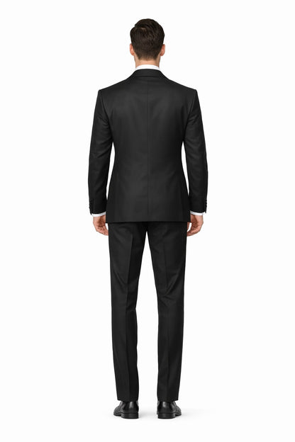 Two Button Three Piece Flat Front Tuxedo