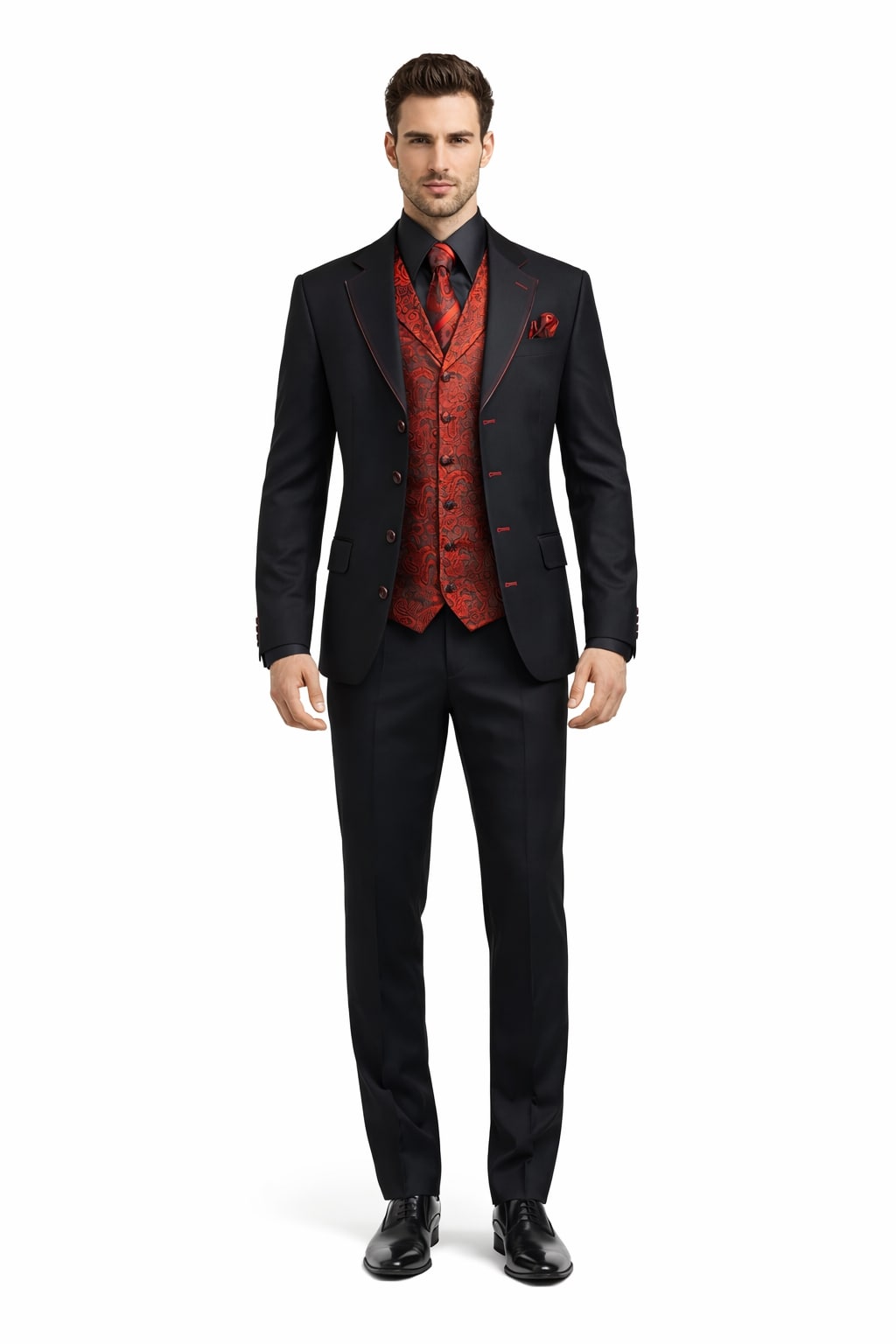 Red and Black Suite: Classic & Modern Styles for Every Occasion MensUSA Red and Black Suite: Classic & Modern Styles for Every Occasion MensUSA