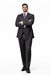 Mens Three Piece Suit - Vested Suit 2 Button Solid Color Heather Charcoal Men'S Suit