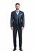 Mens Three Piece Suit - Vested Suit Mens Shiny Shark 2 Side Vented Vested 3 Piece Blue Suit