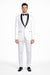Men's Trim Slim Fit Tuxedo with Shawl Lapel White,Black