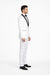 Men's Trim Slim Fit Tuxedo with Shawl Lapel White,Black