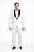 Men's Trim Slim Fit Tuxedo with Shawl Lapel White,Black