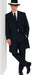 Men'S Tuxedo Fashion Formal Black Longer Fashion Zoot Suit