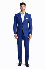 Men's Two Button  Designer Fashion Dress Casual Blazer On Sale Blazer Royal