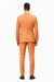 Mens Two Button Notch Lapel Fancy Vested Suit in Orange