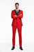 Men's Two Button Shawl Trim Lapel Slim Fit  - Red Tuxedo
