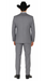 Men's Two-Piece  Classic Fit 2 Button Side Vents Grey Cheap Priced Business Suits Clearance Sale