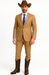 Men's Two-Piece Side Vents 2 Button Light Rust Cheap Priced Business Suits Clearance Sale