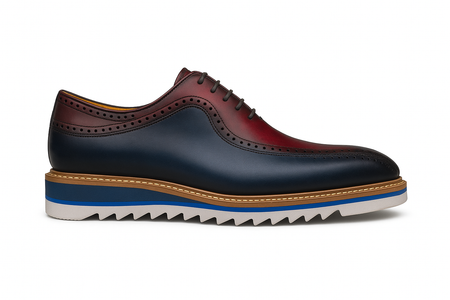 Stylish Two-Tone Brogue Oxford