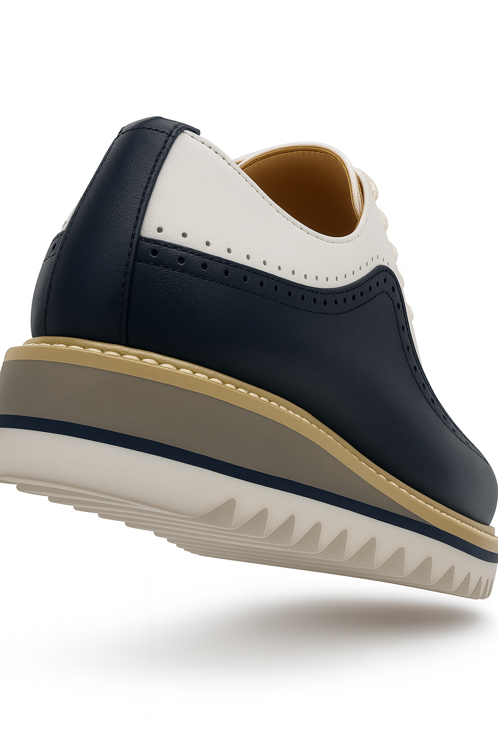 Carrucci Stylish Two-Tone Brogue Oxford