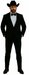 Men's Two Toned Full Lapel Shawl Black Tuxedo wool Fabric Suits